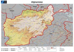 2009 NATO Map of Afghanistan OTAN Military Poster History