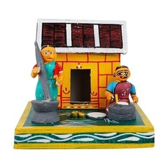 Handicrafts Wooden Kondapalli Tirugali Set