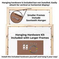 7×7 Honey Brown Real Wood Picture Frame Width 0.75 inches | Interior Frame Depth