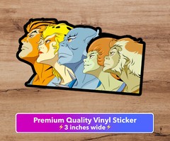 Thundercats Premium Vinyl Sticker 3 inches decal Lion-O, Panthro, Chitara, Kit