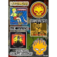 The Offspring Sticker Pack | Skull The Kids Aren’t Alright American Punk Rock