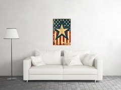 Vintage American Flag Patriotic – 250 Years of America Decor – POSTER 20″x30″